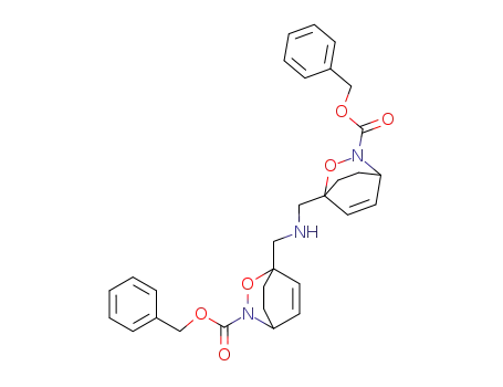 bis<<3-benzyloxycarbonyl-2-oxa-3-azabicyclo<2.2.2>-oct-5-en-1-yl>methyl>amine