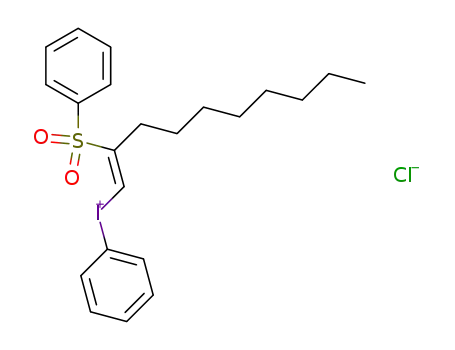 ((Z)-2-Benzenesulfonyl-dec-1-enyl)-phenyl-iodonium; chloride