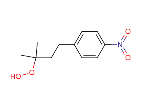Molecular Structure of 85981-58-4 (Hydroperoxide, 1,1-dimethyl-3-(4-nitrophenyl)propyl)
