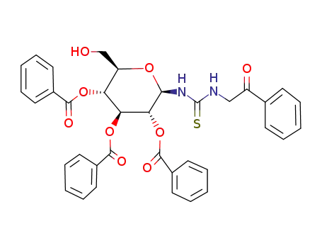 N-phenacyl-N-(2,3,4-tri-O-benzoyl-β-D-glucopyranosyl)thiourea