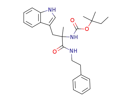 1,1-dimethylpropyl (+/-)-<1-(1H-indol-3-ylmethyl)-1-methyl-2-oxo-2-<(phenylethyl)amino>ethyl>carbamate