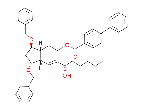 9,11-Dibenzyl-2-decarboxy-6-(p-phenylbenzoyloxy)-2,3,4,5-tetranor-12-epi-PGF<sub>1β</sub>