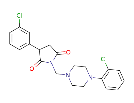 N-[{4-(2-chlorophenyl)-piperazin-1-yl}-methyl]-3-(3-chlorophenyl)-pyrrolidine-2,5-dione