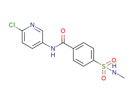 Molecular Structure of 325458-24-0 (Benzamide, N-(6-chloro-3-pyridinyl)-4-[(methylamino)sulfonyl]-)