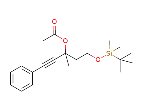 5-tert-butyldimethylsiloxy-3-methyl-1-phenylpent-1-yn-3-yl acetate