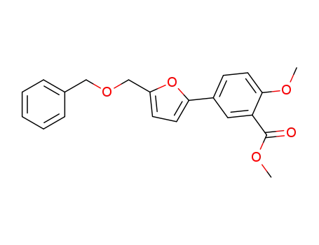 methyl 5-(5-(benzyloxymethyl)furan-2-yl)-2-methoxybenzoate