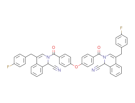 N,N'-(4,4'-oxybisbenzoyl)-bis{4,4'-(p-fluorobenzyl)-1,2-dihydroisoquinaldonitrile}