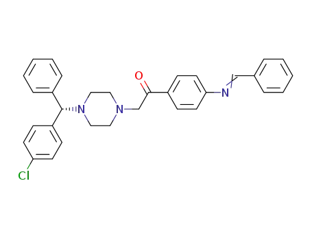 2-{4-[(S)-(4-chlorophenyl)(phenyl)methyl]-1-piperazinyl}-1-(4-{[phenylmethylidene]amino}phenyl)ethanone