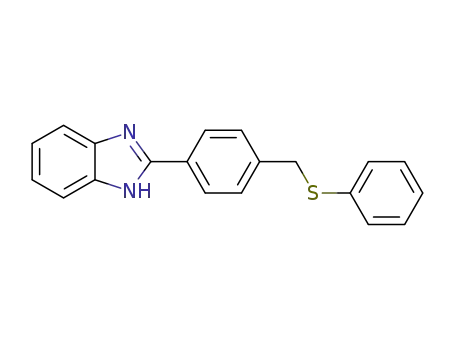 Molecular Structure of 1281988-05-3 (2-(4-(phenylthiomethyl)phenyl)-1H-benzo[d]imidazole)