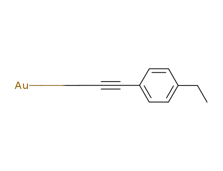 Au<sup>(1+)</sup>*CCC<sub>6</sub>H<sub>4</sub>C<sub>2</sub>H<sub>5</sub><sup>(1-)</sup>=Au(CCC<sub>6</sub>H<sub>4</sub>C<sub>2</sub>H<sub>5</sub>)