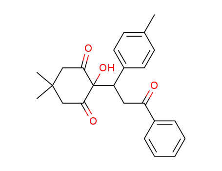 2-hydroxy-5,5-dimethyl-2-(3-oxo-3-phenyl-1-p-tolylpropyl)cyclohexane-1,3-dione