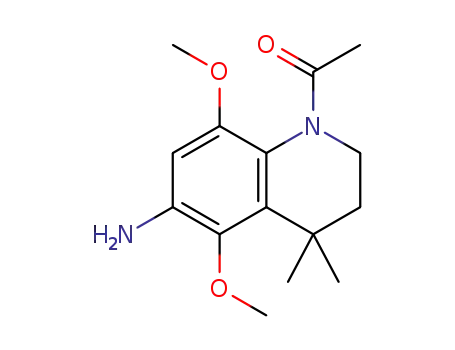 1-(6-amino-5,8-dimethoxy-4,4-dimethyl-3,4-dihydroquinolin-1(2H)-yl)ethanone