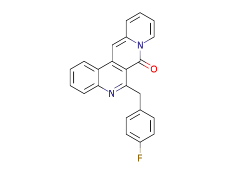Molecular Structure of 1323111-28-9 (6-(4-fluorobenzyl)-7H-benzo[f]pyrido[1,2-b][2,7]naphthyridin-7-one)