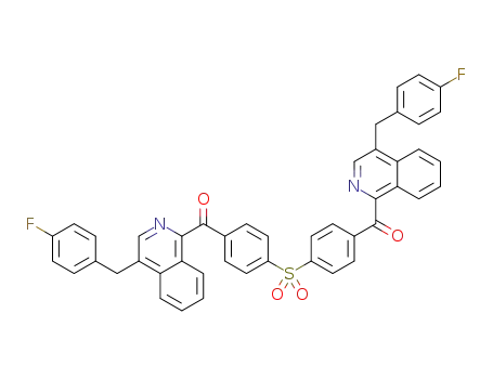 p-{1-[4-(p-fluorobenzyl)isoquinolyl]carbonyl}diphenyl sulfone