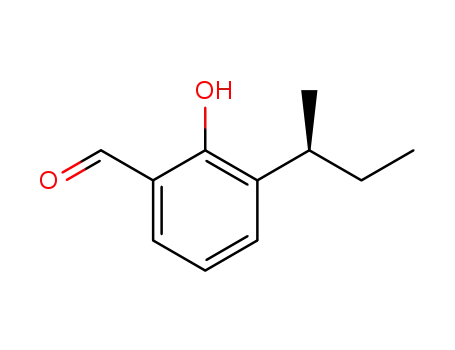 Molecular Structure of 1286745-34-3 ((S)-3-sec-butyl-2-hydroxybenzaldehyde)