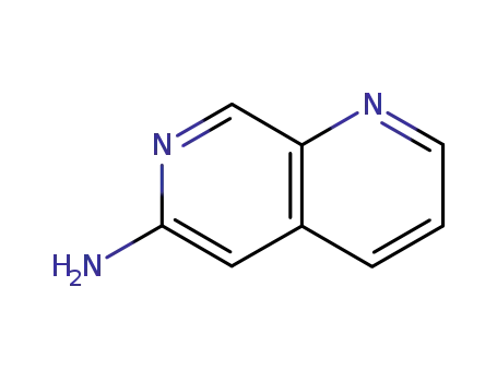 Molecular Structure of 5912-36-7 (1,7-Naphthyridin-6-amine(9CI))