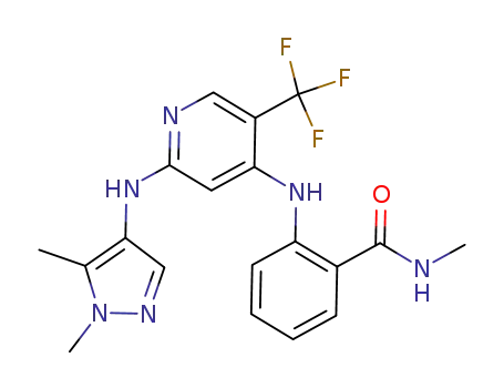 2-[[2-[(1,5-dimethylpyrazol-4-yl)amino]-5-(trifluoromethyl)-4-pyridyl]amino]-N-methyl-benzamide