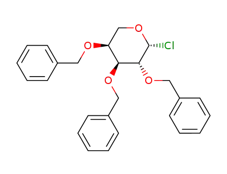 Molecular Structure of 1352717-86-2 (2,3,4-tri-O-benzyl-β-L-arabinopyranosyl chloride)