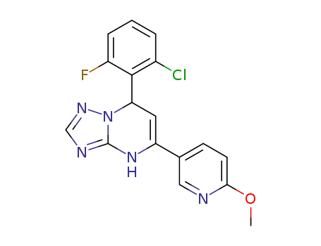 C<sub>17</sub>H<sub>13</sub>ClFN<sub>5</sub>O