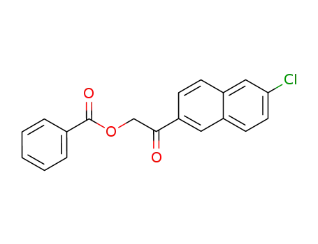Molecular Structure of 62244-92-2 (Ethanone, 2-(benzoyloxy)-1-(6-chloro-2-naphthalenyl)-)
