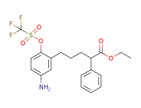 ethyl 5-[5-amino-2-(trifluoromethylsulfonyloxy)phenyl]-2-phenylpentanoate