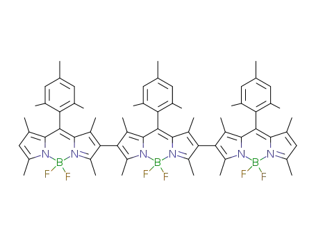 2,2',6',2''-tri-(8-mesityl-1,3,5,7-tetramethyl-4,4-difluoro-4-bora-3a,4a-diaza-s-indacenyl)