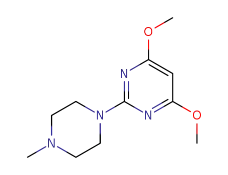Molecular Structure of 871365-06-9 (4,6-dimethoxy-2-(4-methylpiperazin-1-yl)pyrimidine)