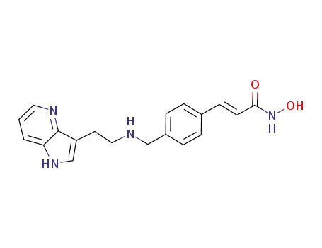 (E)-N-hydroxy-3-(4-{[2-(1H-pyrrolo[3,2-b]pyridin-3-yl)ethylamino]methyl}phenyl)acrylamide
