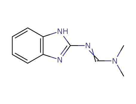 Molecular Structure of 60308-65-8 (Methanimidamide, N-1H-benzimidazol-2-yl-N,N-dimethyl- (9CI))