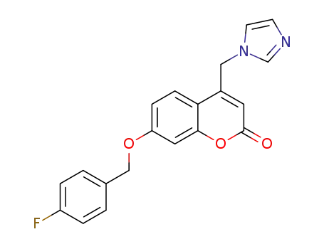 7-[(4-fluorobenzyl)oxy]-4-(1H-imidazol-1-ylmethyl)-2H-chromen-2-one