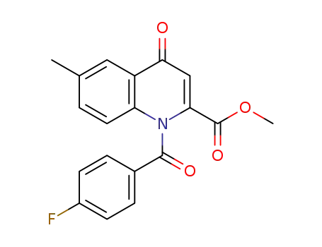 methyl 1-(4'-fluorobenzoyl)-6-methyl-4-oxo-1,4-dihydroquinoline-2-carboxylate