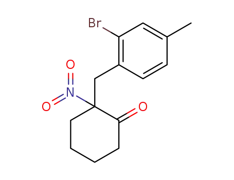 2-(2-bromo-4-methylbenzyl)-2-nitrocyclohexanone
