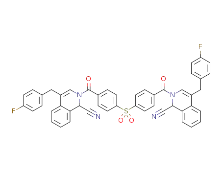 N,N'-[4,4'-sulfonylbis(benzoyl)]-bis{4,4'-(p-fluorobenzyl)-1,2-dihydroisoquinaldonitrile}
