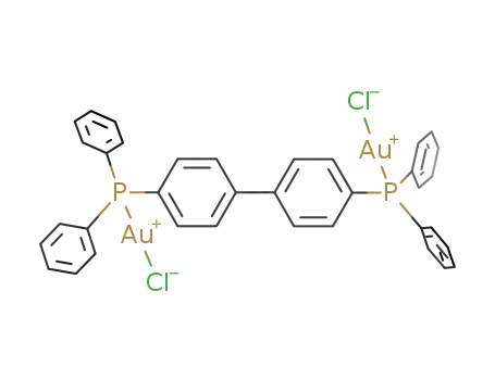 Molecular Structure of 528522-58-9 (4,4'-bis[P-(chlorogold(I))diphenylphosphino]biphenyl)