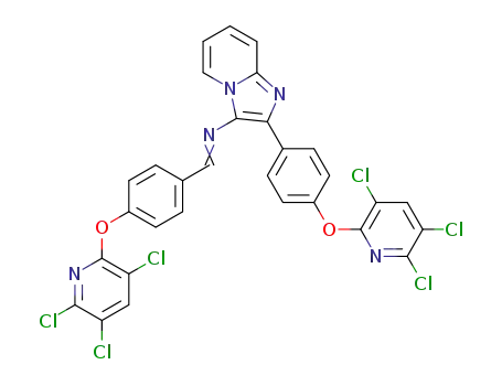 N-(4-(3,5,6-trichloropyridin-2-yloxy)benzylidene)-2-(4-(3,5,6-trichloropyridin-2-yloxy)phenyl)imidazo[1,2-a]pyridin-3-amine