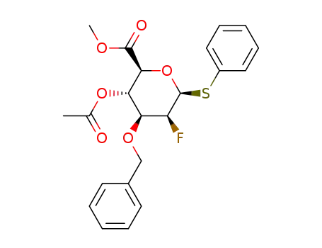 methyl (phenyl 4-O-acetyl-3-O-benzyl-2-deoxy-2-fluoro-1-thio-α-D-mannopyranosyluronate)