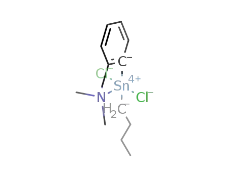 Molecular Structure of 215306-21-1 ((2-(N,N-dimethylaminomethyl)phenyl)(n-Bu)SnCl<SUB>2</SUB>)