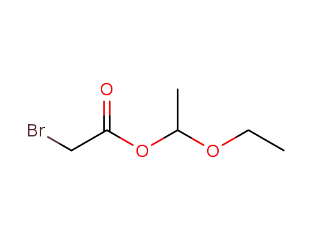 Molecular Structure of 121669-92-9 (Acetic acid, bromo-, 1-ethoxyethyl ester)
