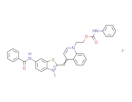 C<sub>34</sub>H<sub>29</sub>N<sub>4</sub>O<sub>3</sub>S<sup>(1+)</sup>*I<sup>(1-)</sup>