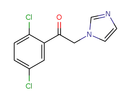 Molecular Structure of 80170-06-5 (1-(2,5-dichlorophenyl)-2-(1H-imidazol-1-yl)ethanone)