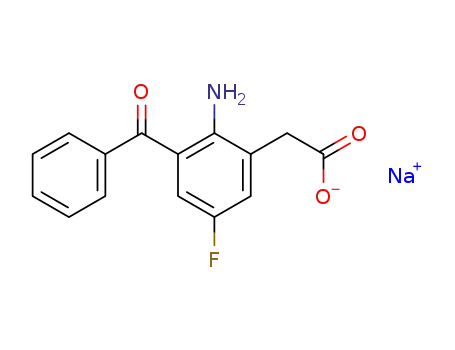 Molecular Structure of 91714-78-2 (Sodium; (2-amino-3-benzoyl-5-fluoro-phenyl)-acetate)