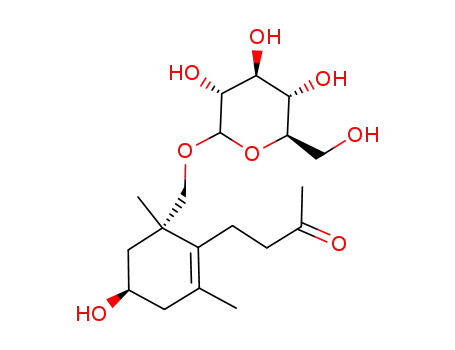 [(1S,5R)-5-hydroxy-1,3-dimethyl-2-(3-oxobutyl)cyclohex-2-en-1-yl]methyl beta-D-glucopyranoside