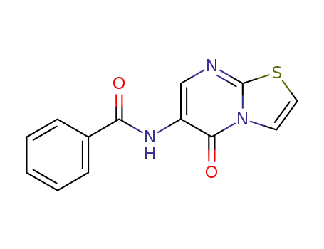 Molecular Structure of 78650-35-8 (6-Benzoylamino-4-oxo-5H-thiazolo<2,3-b>pyrimidine)