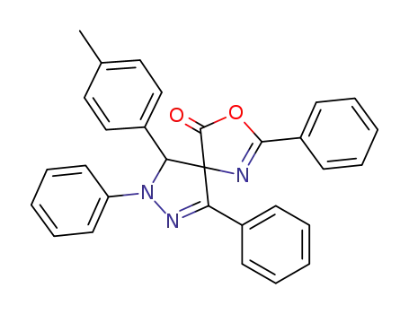 2,6,8-Triphenyl-9-p-tolyl-3-oxa-1,7,8-triaza-spiro[4.4]nona-1,6-dien-4-one
