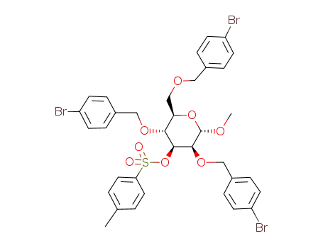 methyl 2,4,6-tri-O-(p-bromobenzyl)-3-O-p-tolylsulfonyl-α-D-mannopyranoside