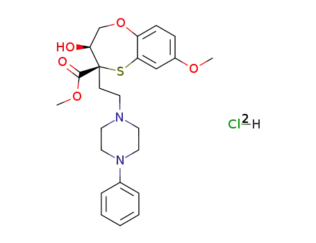 methyl cis-3-hydroxy-7-methoxy-4-<2-(4-phenyl-1-piperazinyl)ethyl>-3,4-dihydro-2H-1,5-benzoxathiepin-4-carboxylate