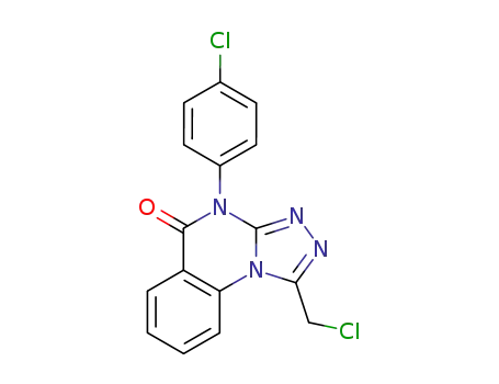 [1,2,4]Triazolo[4,3-a]quinazolin-5(4H)-one,
1-(chloromethyl)-4-(4-chlorophenyl)-