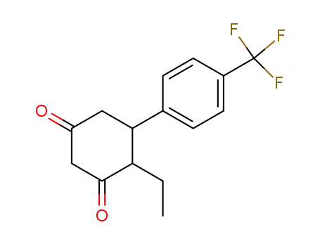 cis/trans-4-ethyl-5-<4-(trifluoromethyl)phenyl>-1,3-cyclohexanedione