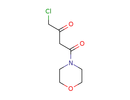Molecular Structure of 51526-78-4 (Morpholine, 4-(4-chloro-1,3-dioxobutyl)-)