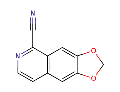 Molecular Structure of 77620-01-0 (1,3-Dioxolo[4,5-g]isoquinoline-5-carbonitrile)